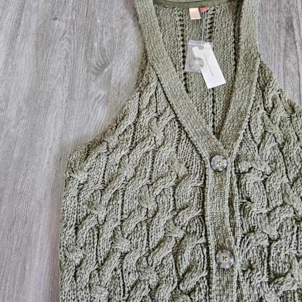 NWT Anthro Pilcro Olive Sweater Tank - Picture 6 of 10